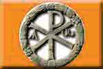 Monogramma di Cristo : formato dalle due lettere dell'alfabeto greco, la X (chi) e la P (ro), intrecciate, sono le prime due lettere della parola greca "Christ�s", cio� Cristo.