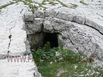 riparo di trincea,siamo sul confine con l'impero austro ungarico.