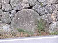 Agnela,boundary wall along the provincial road